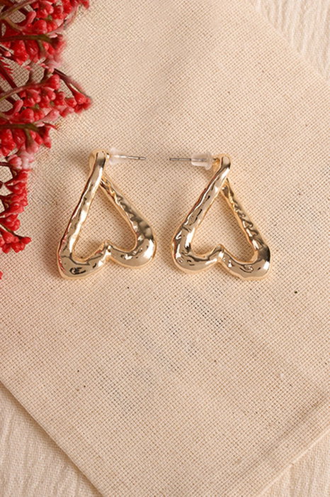 Heliophilia Silver Pendientes de Oro con Recubrimiento de Laca Dorado